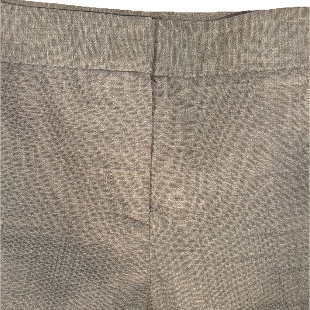 Theory Gray Wool Blend Straight Leg Ankle Trouser Mid Rise Size 6 - Picture 3 of 8